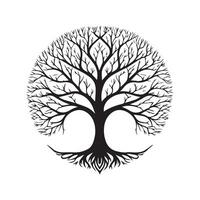 Leafless large tree vector