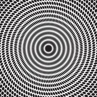 An optical illusion image of a spiral pattern vector
