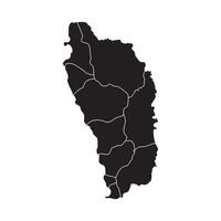 A black and white map of the island of guam vector