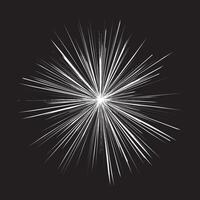 A white star burst on a black background vector