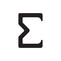 Sigma Icon Mathematics Illustration vector
