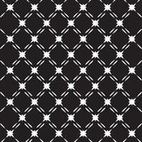 A black and white pattern with stars vector