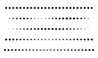 Dotted lines simple design. Width profile shape symbol illustration. Editable and Scalable. vector