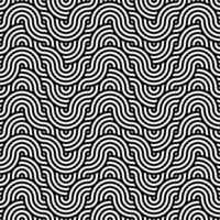 Geometric pattern with wavy lines. Japanese overlap circle illustration. vector