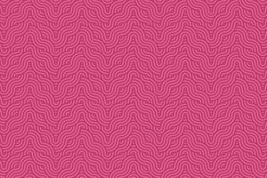 Pattern of pink wavy lines in japanese seigaiha style. Overlapping circle stripes illustration. vector