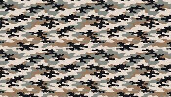 Camouflage pattern background for army. Classic clothing style masking camo repeat print forest texture.. vector