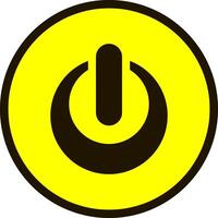 Button turn icon isolated Stencil technology clipart vector