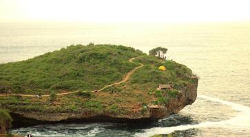 Island with Sea and Beach photo