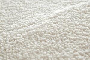 The image is of a white carpet with a fuzzy texture photo