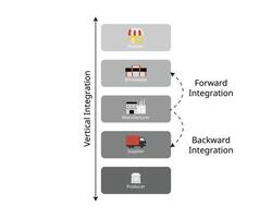 vertical integration for forward and backward integration for financial statement vector