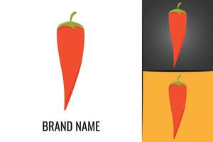 Red hot chili pepper logo. Spicy vegetables chile peppers logotype vector