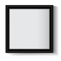 Wooden frame on gray background for decoration vector