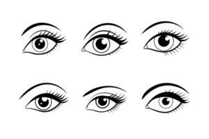 girly eye with eyeshadow vector