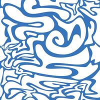 a blue and white abstract design with swirls vector