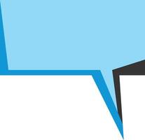 A vibrant blue speech bubble with a sharp, angular design. Ideal for comics, chat interfaces, or graphic design projects needing a modern, dynamic text placeholder. vector