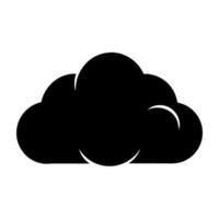 Abstract Cloud Icon Design for Data and Sky Imagery vector