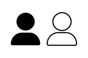 User silhouette Icon vector