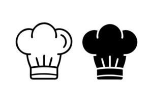 Chef hat icon illustration vector