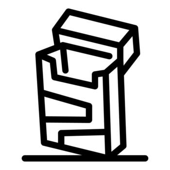 abierto cigarrillo paquete acostado en un superficie con cigarrillos pega fuera vector