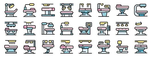 Operating tables and medical beds enhancing surgical precision and patient comfort vector