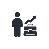 career icon. .Editable stroke.linear style sign for use web design,logo.Symbol illustration. vector