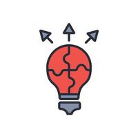 problem solving icon. .Editable stroke.linear style sign for use web design,logo.Symbol illustration. vector
