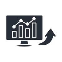 stock exchange icon. .Editable stroke.linear style sign for use web design,logo.Symbol illustration. vector