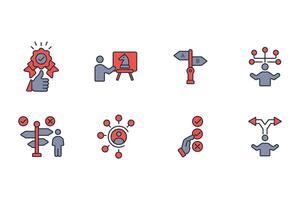 Choice icon set..Editable stroke.linear style sign for use web design,logo.Symbol illustration. vector