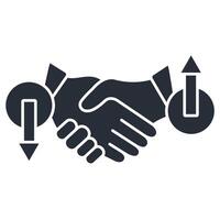 trading icon. .Editable stroke.linear style sign for use web design,logo.Symbol illustration. vector
