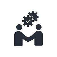 collaboration icon. .Editable stroke.linear style sign for use web design,logo.Symbol illustration. vector