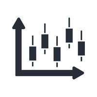 candlestick chart icon. .Editable stroke.linear style sign for use web design,logo.Symbol illustration. vector