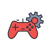 Gamification icon. .Editable stroke.linear style sign for use web design,logo.Symbol illustration. vector
