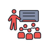 training icon. .Editable stroke.linear style sign for use web design,logo.Symbol illustration. vector