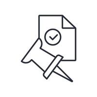 accurate icon. .Editable stroke.linear style sign for use web design,logo.Symbol illustration. vector