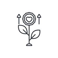empathy icon. .Editable stroke.linear style sign for use web design,logo.Symbol illustration. vector
