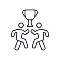 Collaboration icon. .Editable stroke.linear style sign for use web design,logo.Symbol illustration. vector