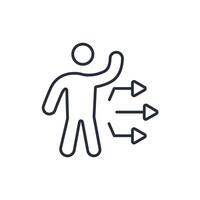 Initiative icon. .Editable stroke.linear style sign for use web design,logo.Symbol illustration. vector