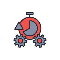 productivity icon. .Editable stroke.linear style sign for use web design,logo.Symbol illustration. vector