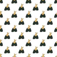 Seamless pattern with onigiri for decorative print, wrapping paper, menu, wallpaper and fabric vector