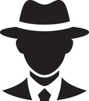Versatile Hat Head Silhouette Graphics for Instant Download vector