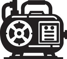 Versatile Generator Silhouette Design for Various Applications vector