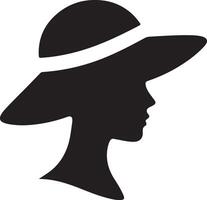 Dynamic Hat Head Silhouette Designs for All Creative Works vector