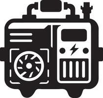 Unique Generator Silhouette Design for Creative Projects vector