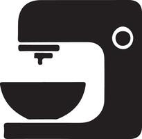 Kneading Machine Glyph Icon vector