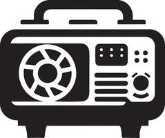 Stylish Generator Silhouette Design for Innovative Branding Solutions vector