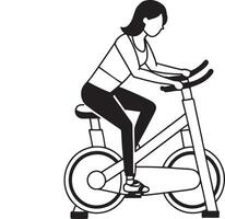 Professional Gym Person Silhouette Design for Creative Projects vector