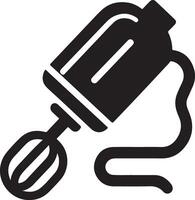 Detailed Electric Beater Silhouette Design vector