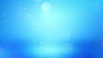 Blue abstract background with stars and bokeh video