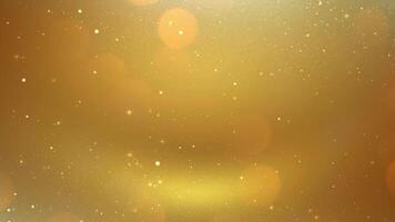 Golden background with stars and bokeh video