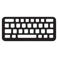 Premium Computer Keyboard Silhouette Artwork Available vector
